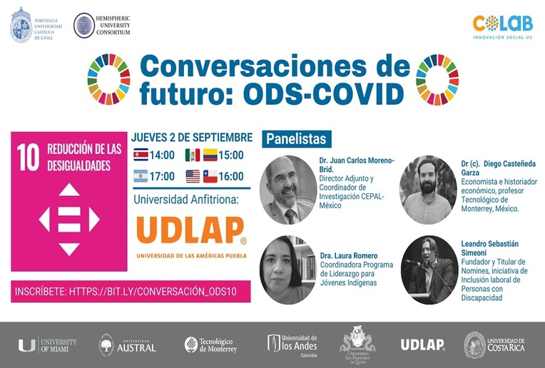 Conversatorio: Conversaciones de Futuro: ODS-COVID ODS 10 - Reducción de las Desigualdades