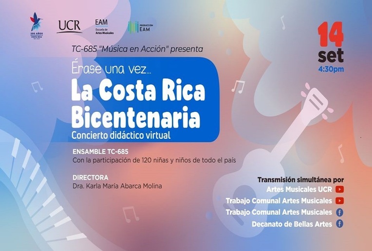Concierto: Érase una vez... la Costa Rica Bicentenaria. Concierto didáctico virtual