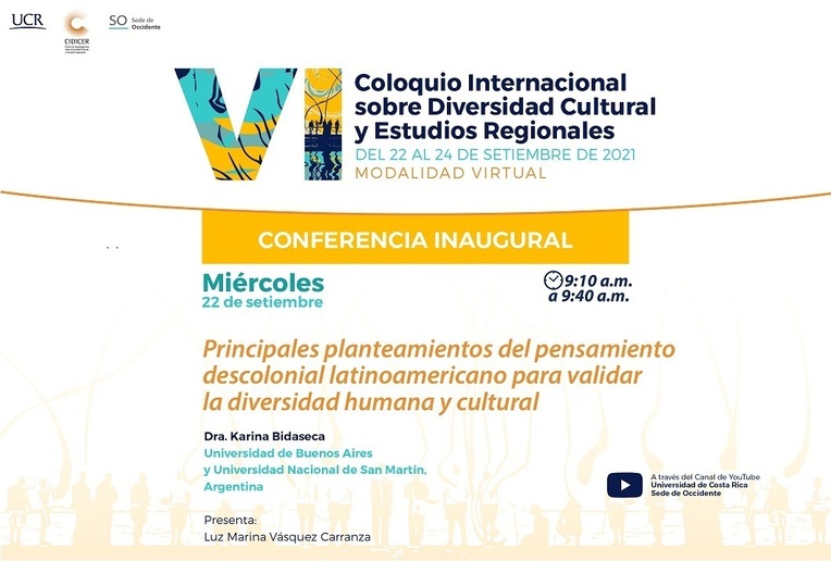 Conferencia: Principales planteamientos del pensamiento descolonial latinoamericano para validar …
