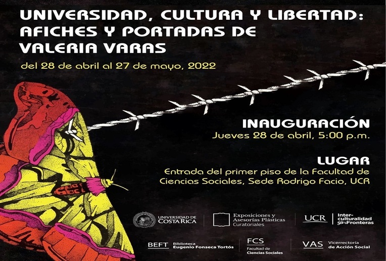 Exposición:  Universidad, cultura y libertad: Afiches y portadas de Valeria Varas