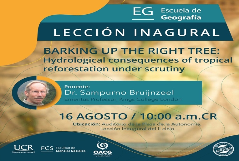 Lección inaugural: Hydrological consequences of tropical reforestation under scrutiny