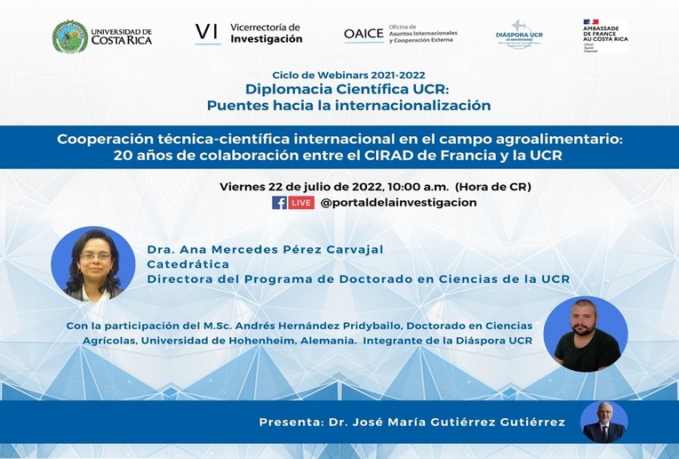 Ciclo de conferencias: Diplomacia Científica UCR: Puentes hacia la internacionalización