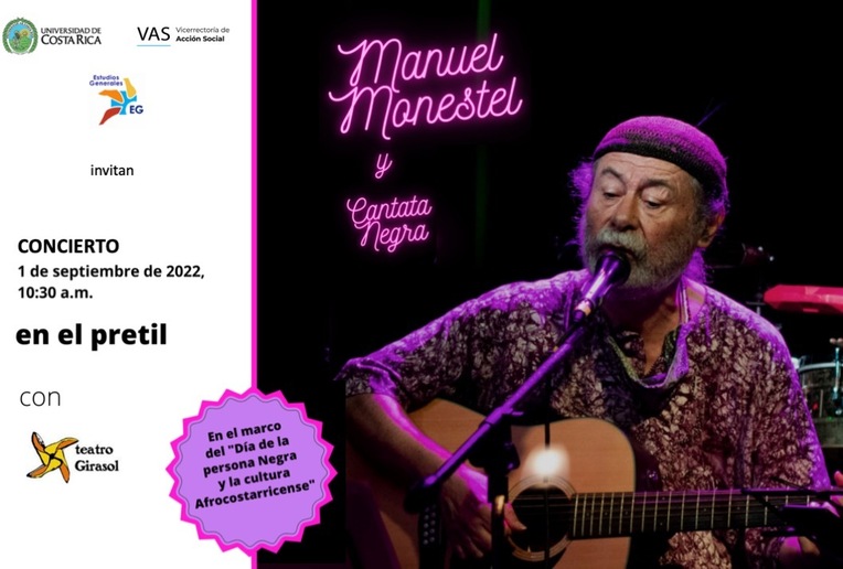 Celebración: Concierto con Manuel Monestel y Cantata Negra