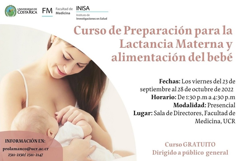 Cursos: Preparación para la lactancia materna y alimentación del bebé 