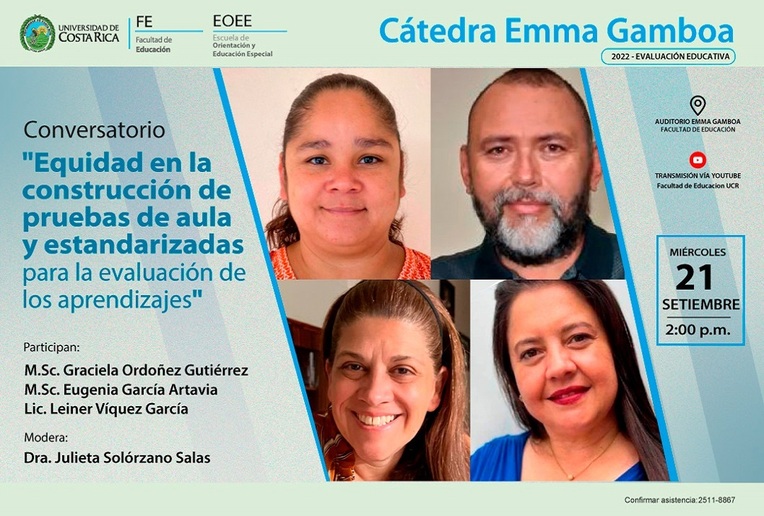 Conversatorio: Cátedra Emma Gamboa: Equidad en la construcción de pruebas de aula y …