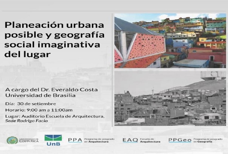 Charla: Planeación urbana posible y geografía social imaginativa del lugar