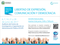 Reproduza completa la sesión inaugural del Primer Foro Institucional UCR, 2017 …