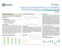 Se estima un crecimiento del Producto Interno Bruto para el primer trimestre del 2018 se coloque …