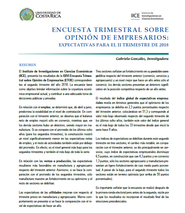 En términos generales el optimismo de los empresarios se debilitó 2,3 puntos porcentuales …