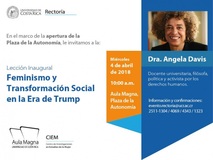 Lección Inaugural de la Universidad de Costa Rica para el año lectivo 2018 a cargo de la docente …