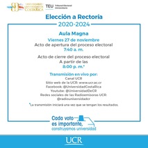 Damos inicio a la clausura de la segunda ronda de la elección a la Rectoría de la Universidad de …