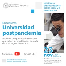 Repensarnos como universidad es una obligación. La Rectoría de la Universidad de Costa Rica (UCR) …