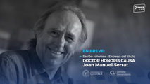 El Consejo Universitario invita a la entrega del título de doctor honoris causa a Joan Manuel …