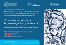 EN VIVO [Inicia a las 10:00 a. m. 19/04/2022 ]  Acto Solemne de entrega del título de …