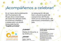  ¡Acompáñenos a celebrar! En el marco de la celebración del 15 aniversario del Museo de la …