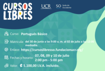  Enlace de inscripción: https://cursoslibresso.fundacionucr.org/admin Desarrollo de los cursos: …