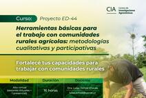 Cursos - UCR Abierta: Curso: Herramientas básicas para el trabajo con comunidades rurales agrícolas 
¿Eres extensionista o profesional agrario? 
El curso "Herramientas básicas para el trabajo …